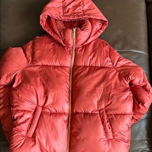 Fashion Nova Red Puffer Jacket